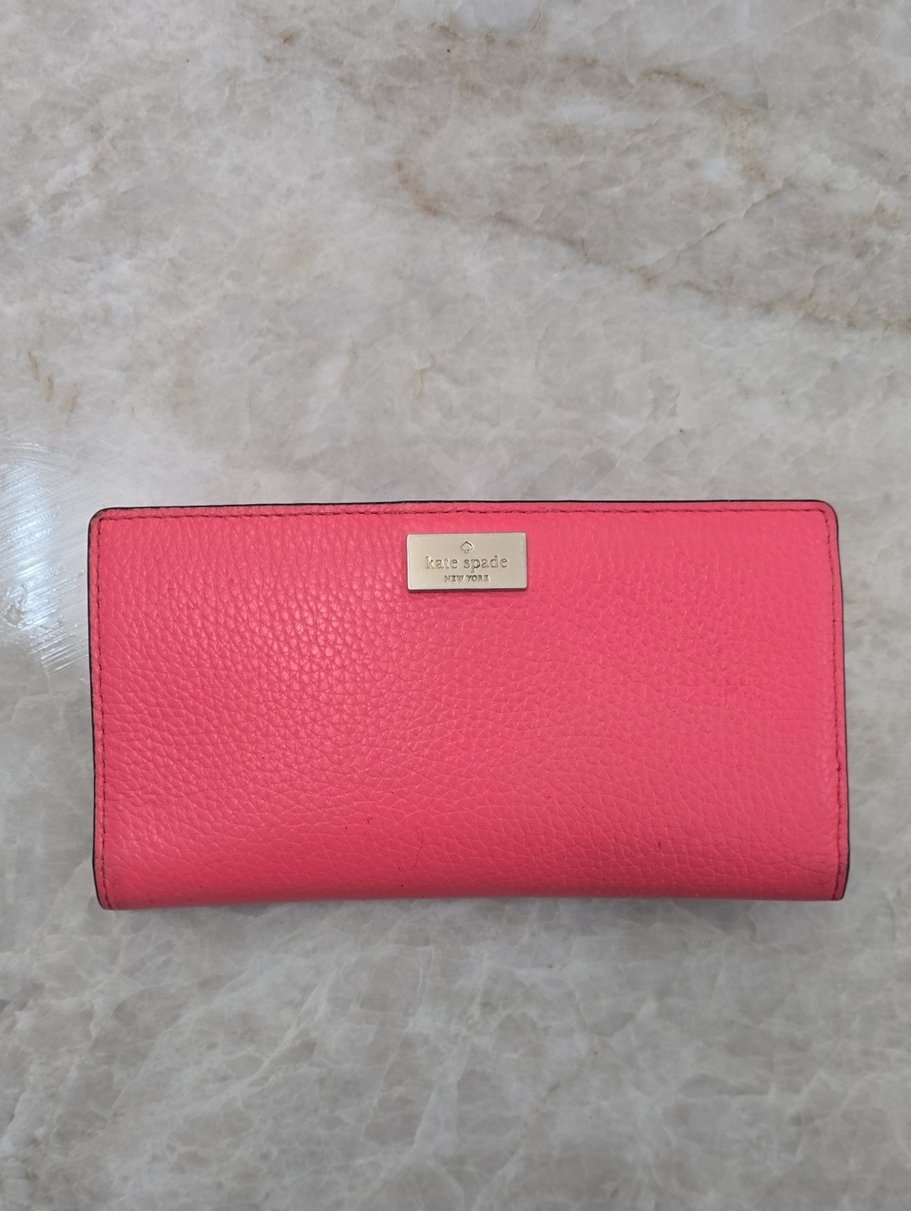 kate spade Pebbled Leather Continental Wallet
